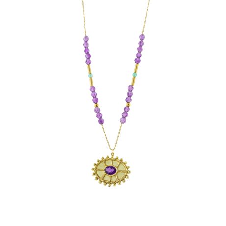 Colier la baza gatului placat cu aur galben de 18 K si cristale zirconia Paris Bis, 01L15-01847, Oxette Romania