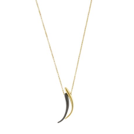 Colier placat cu aur de 18K cu pandantiv alungit Links, 01L27-00836, Oxette Romania