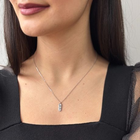 Colier argint scurt cu pandantiv Essentials, 01V01-J2151, Oxette Romania