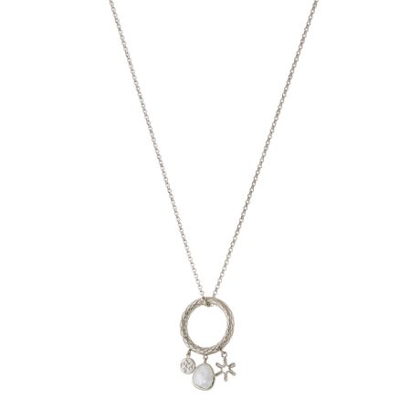 Colier argint cu pandantiv si cristale zirconia Gifting, 01X01-05193, Oxette Romania