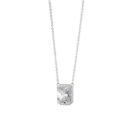 Colier argint placat cu rodiu decorat cu cristal zirconia Kate Gifting, 01X01-05367, Oxette Romania