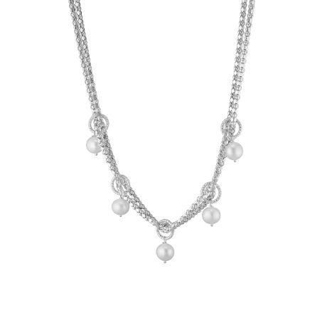 Colier argint decorat cu perle de cultura Success, 01X01-05456, Oxette Romania