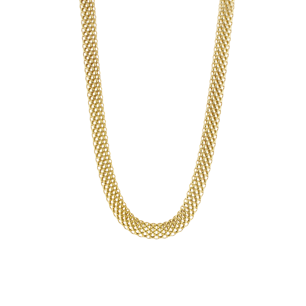 Colier scurt argint placat cu aur de 18K Success, 01X05-03432, Oxette Romania