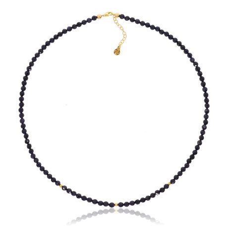 Colier argint placat cu aur de 18K cu piatra soarelui Couture, 01X05-03901, Oxette Romania