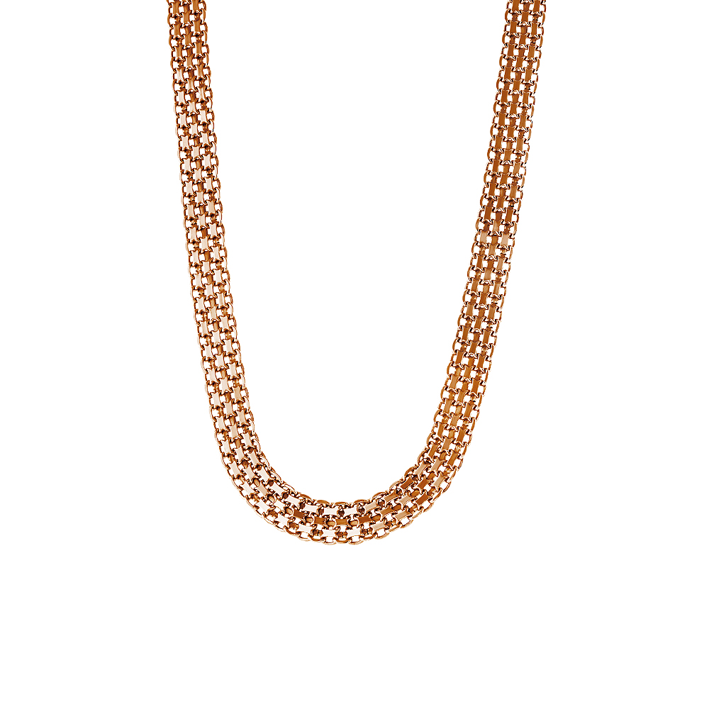 Colier gros placat cu aur roz de 18 K Alliance, 01X15-00305, Oxette Romania