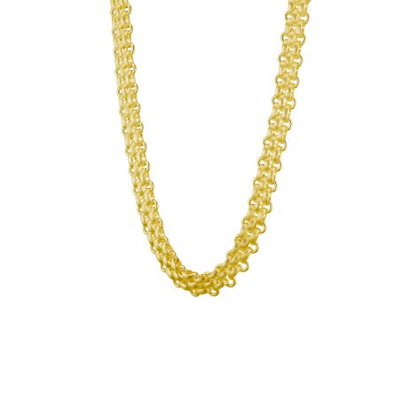 Colier scurt placat cu aur de 18k din zale Links, 01X27-00411, Oxette Romania