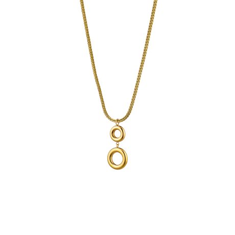 Colier cu pandantiv placat cu aur 18k Links, 01X27-00412, Oxette Romania