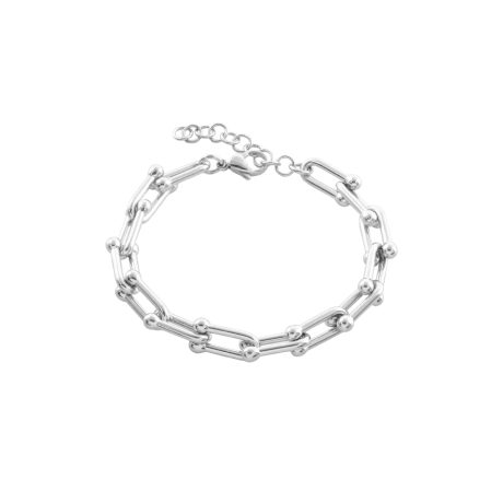 Bratara otel inoxidabil cu zale intercalate Links, 02J03-00010, Oxette Romania