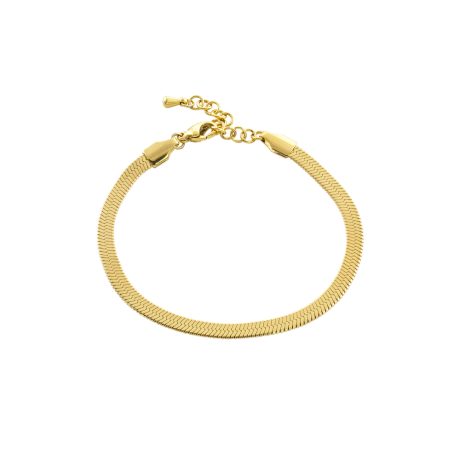 Bratara otel inoxidabil placata cu aur de 18K Links, 02J27-00020, Oxette Romania