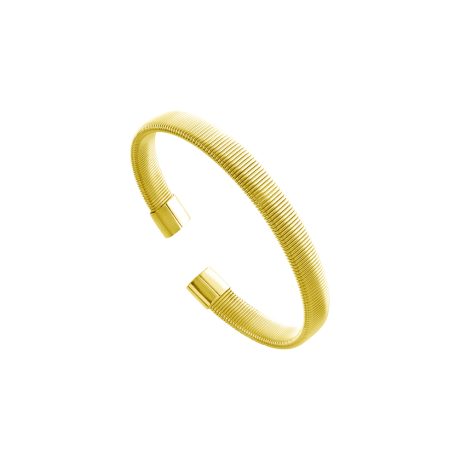 Bratara bangle otel inoxidabil placata cu aur de 18K Links, 02J27-00034, Oxette Romania