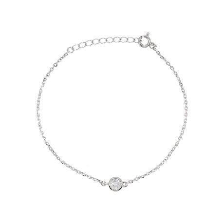 Bratara argint cu pandantiv cubic zirconia incolora Essentials, 02V01-J1108, Oxette Romania