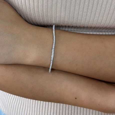 Bratara tip tennis argint cu cristale cubic zirconia incolore Essentials, 02V01-Y1096, Oxette Romania