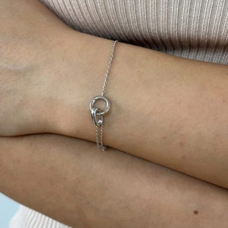 Bratara argint dubla cu pandantive zale Essentials, 02V01-Y1112(2), Oxette Romania