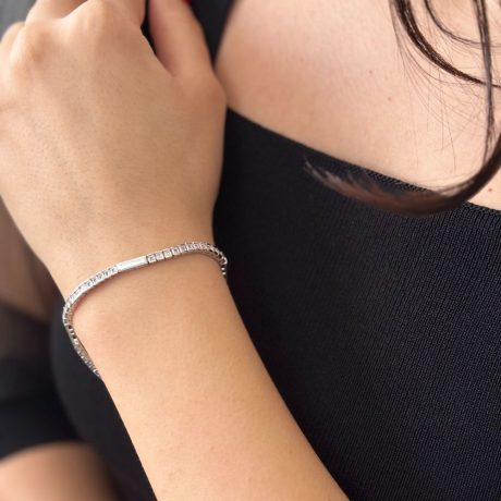 Bratara tennis argint cu cristale cubic zirconia incolore Essentials, 02V01-Y1113, Oxette Romania