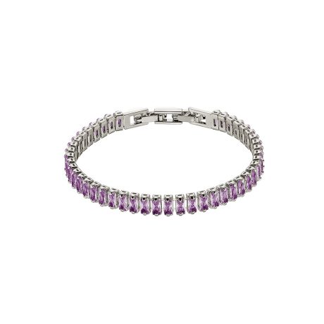 Bratara tennis placata cu rodiu cu pietre zirconia mov Party, 02X15-00431, Oxette Romania