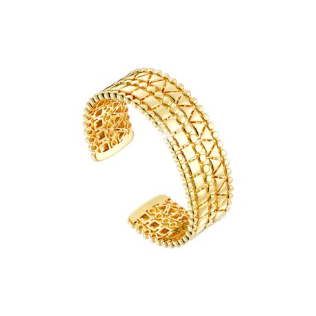 Bratara fixa placata cu aur de 18K Mosaic, 02X15-00481, Oxette Romania