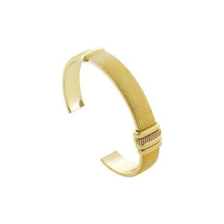 Bratara fixa placata cu aur 18 K decorata cu cristale zirconia Natrix, 02X15-00518, Oxette Romania