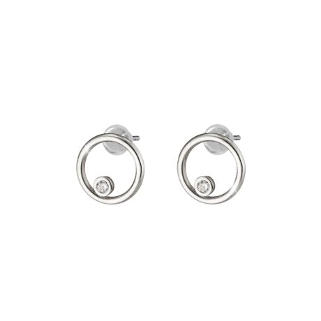 Cercei argint cu surub si cristale zirconia Etoile, 03L01-04462, Oxette Romania