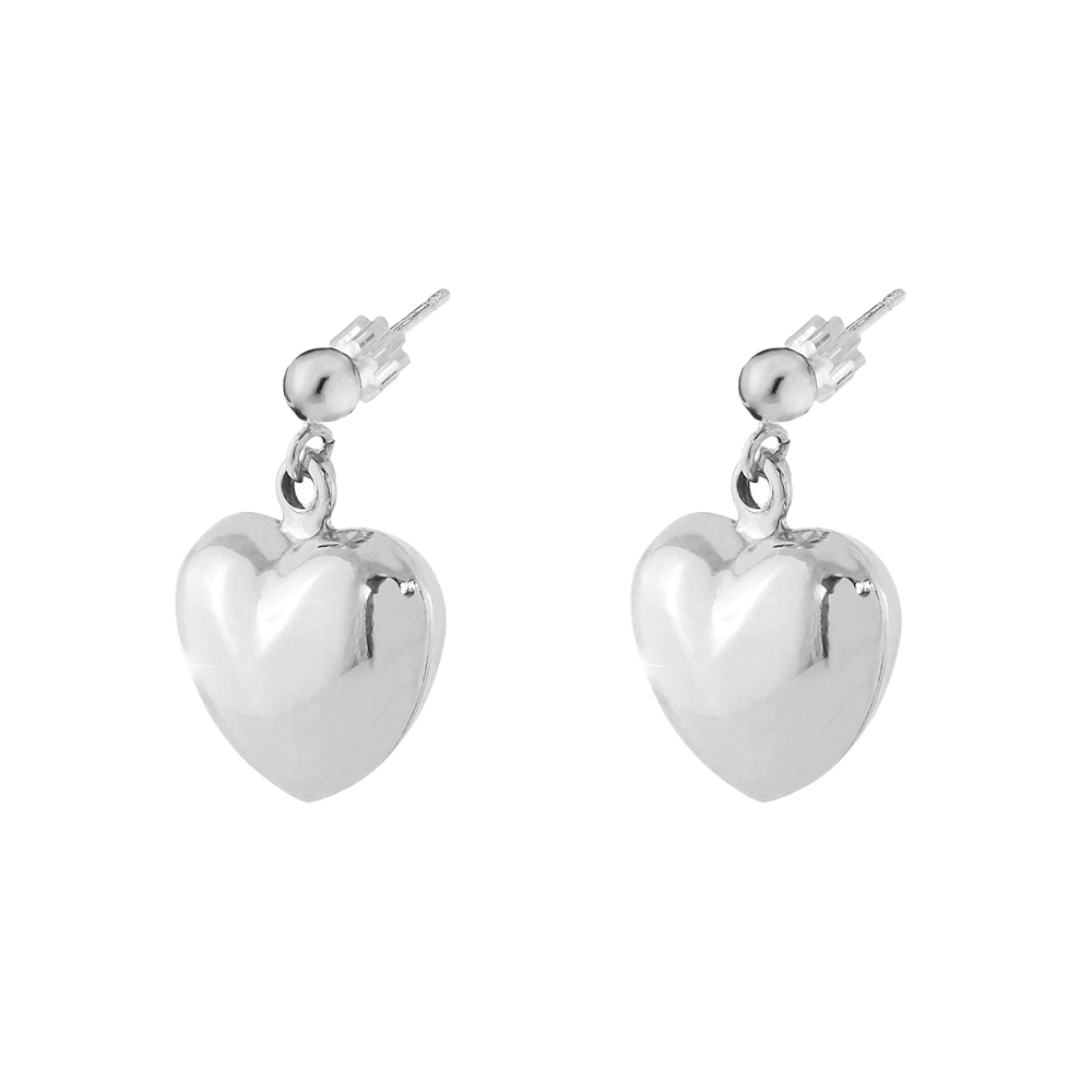 Cercei inima placati cu rodiu Femininity, 03L15-01430-1, Oxette Romania