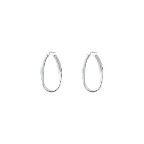 Cercei argint ovali Hoop, 03X01-02935-new, Oxette Romania