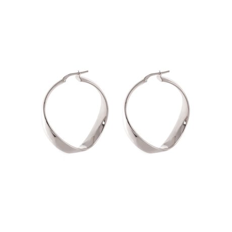 Cercei rotunzi argint placat cu aur de 18K Hoop, 03X01-02936, Oxette Romania