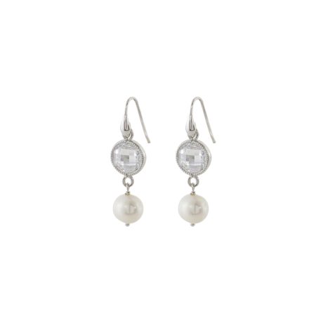 Cercei argint cu tortita tip eleganti cu perle de cultura Rock Candy, 03X01-03364, Oxette Romania