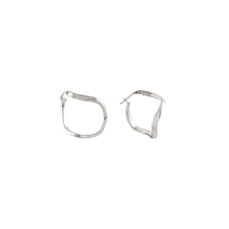 Cercei argint rotunzi tip creole Hoops, 03X01-03407, Oxette Romania