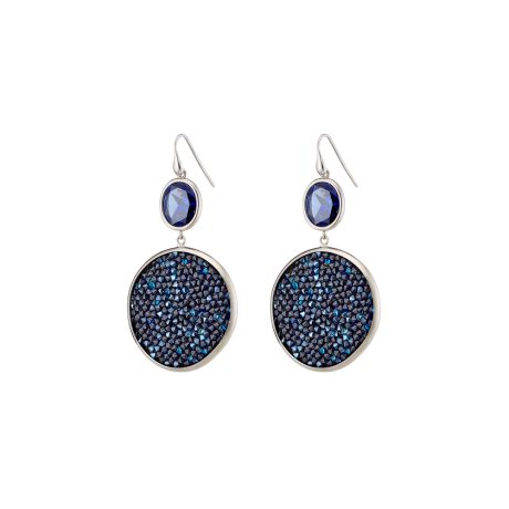 Cercei argint statement tip eleganti cu cristale caviar Noblesse, 03X01-03423, Oxette Romania