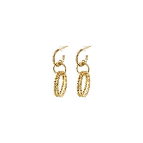 Cercei argint cu surub placat cu aur galben de 18 K Success, 03X05-03299, Oxette Romania