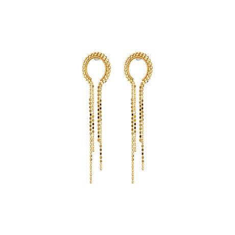Cercei argint placati cu aur de 18K eleganti cu lanturi Shine On, 03X05-03315-1, Oxette Romania