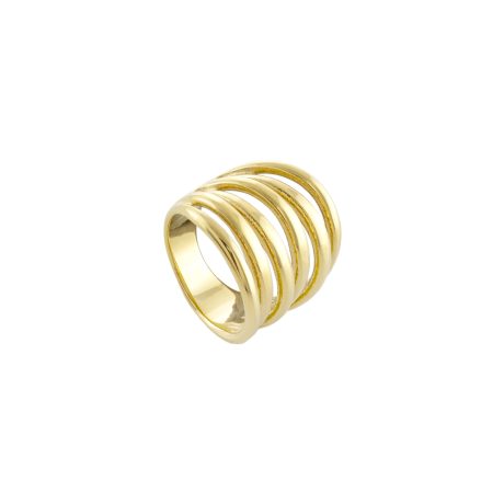 Inel statement placat cu aur 18K Links, 04L27-00786, Oxette Romania