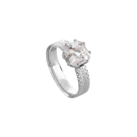 Inel argint cu piatra zirconia incolora Gifting, 04X01-03896, Oxette Romania