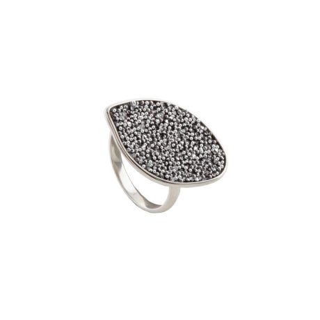 Inel argint statement cu caviar Eclipse, 04X01-03917, Oxette Romania