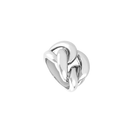 Inel statement impletit placat cu rodiu Heavy Metal, 04X15-00256, Oxette Romania