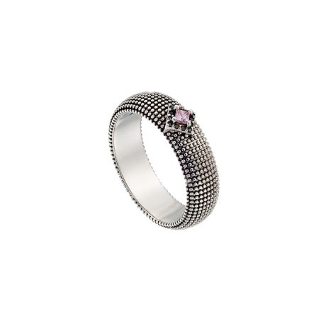 Inel placat cu rodiu, ruteniu si aur galben de 18 K decorat cu pietre cubic zirconia Natrix, 04X15-00336, Oxette Romania