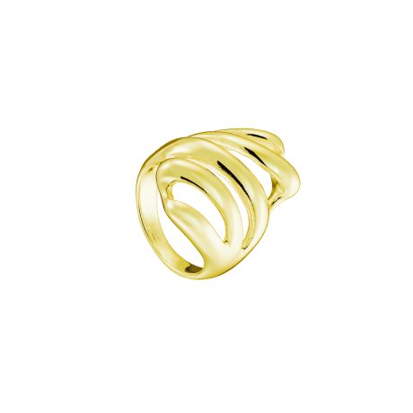 Inel statement lat placat cu aur 18 k Links, 04X27-00335, Oxette Romania