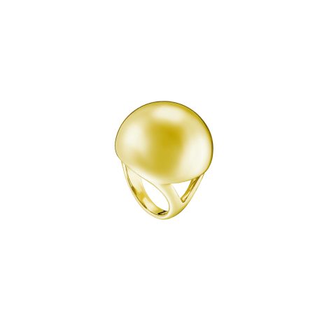 Inel statement otel inoxidabil placat cu aur 18K Links, 04X27-00337, Oxette Romania
