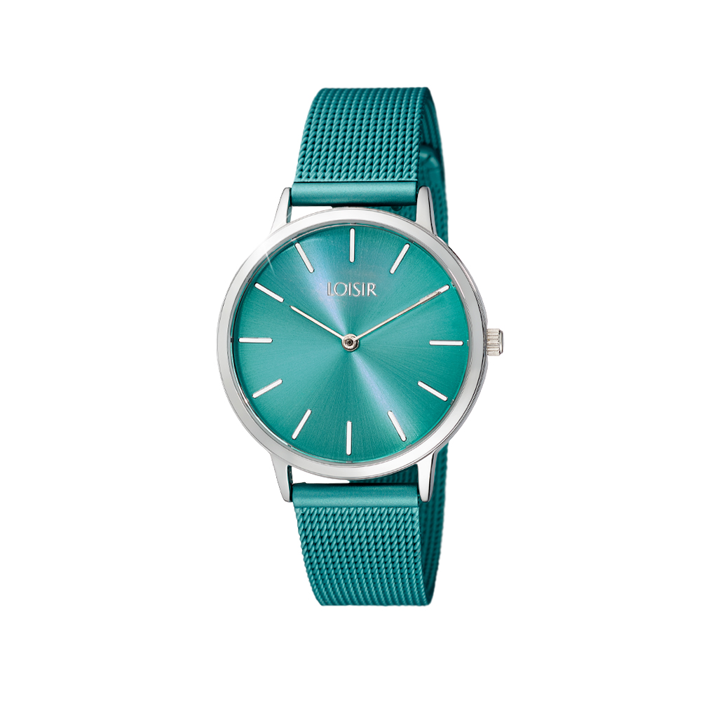 Ceas dama otel inoxidabil albastru cu bratara mesh Society, 11L03-00586, Oxette Romania