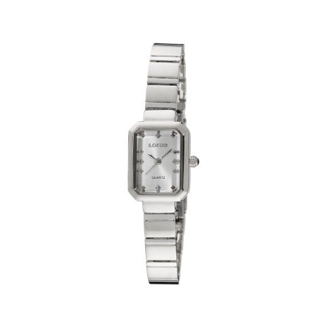 Ceas dama otel inoxidabil cu cadran alb dreptunghiular Minimal, 11L03-00595, Oxette Romania