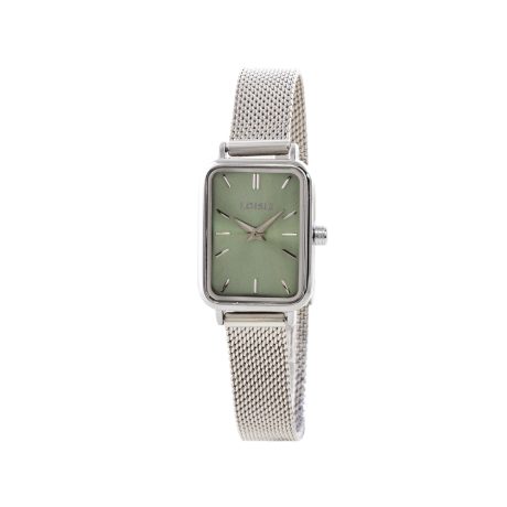 Ceas dama placat cu rodiu si cadran verde dreptunghiular Oldie, 11L03-00608, Oxette Romania