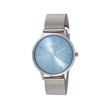 Ceas dama placat cu rodiu si cadran blue rotund Fountain, 11L03-00634, Oxette Romania