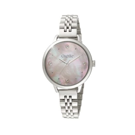 Ceas dama otel inoxidabil cu bratara metalica si cadran cu sidef Mojito, 11X03-00762, Oxette Romania