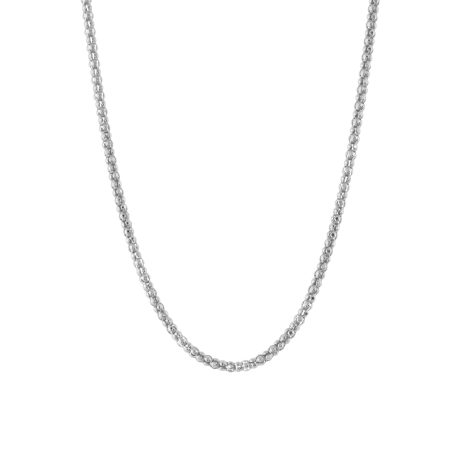 Colier scurt model impletit din argint placat cu rodiu Success, 12X01-00175, Oxette Romania