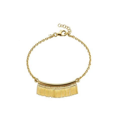 Bratara argint placat cu aur galben de 18 K cu elemente tubulare Nomads, 02X05-01772-2-1, Oxette Romania