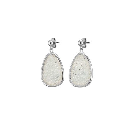 Cercei eleganti argint cu cristale caviar Luna Silver, 03X01-02715-1-1, Oxette Romania