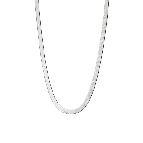 Colier scurt tip sarpe din argint placat cu rodiu Glow, 01X01-05026-1, Oxette Romania