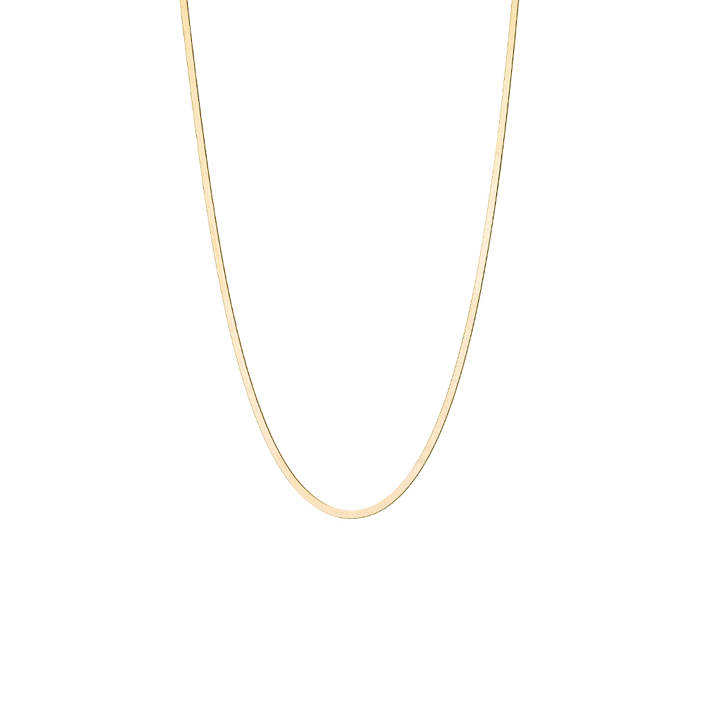 Colier minimalist din argint placat cu aur galben de 18 K Glow, 01X05-02905-1, Oxette Romania