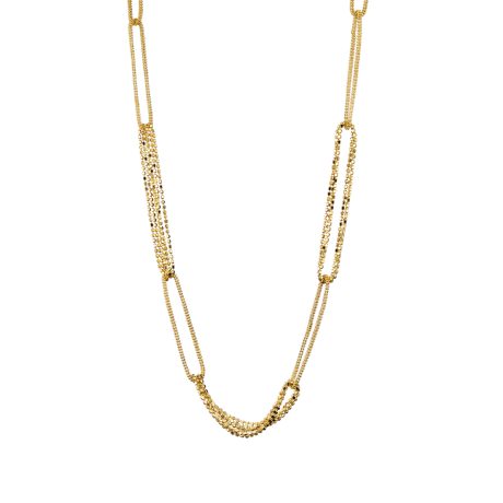 Colier argint placat cu aur galben de 18 K cu zale Melody, 01X05-03127, Oxette Romania