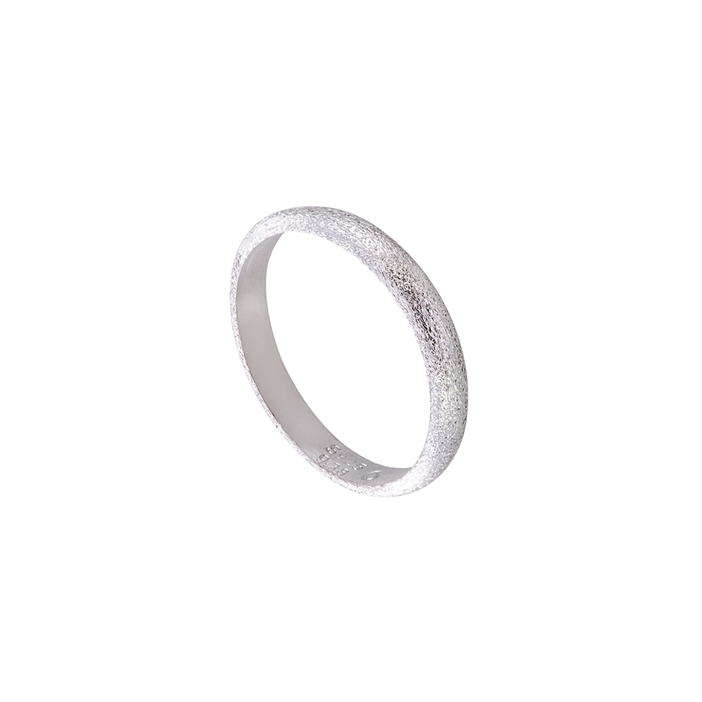 Inel subtire din argint placat cu rodiu cu aspect sablat Sunlight, 04X01-03777, Oxette Romania